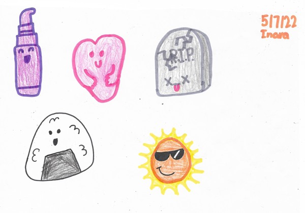 Tombstone, skincare, heart, YUMMY YUMMY RICE. and the cool sun. [May 2022]